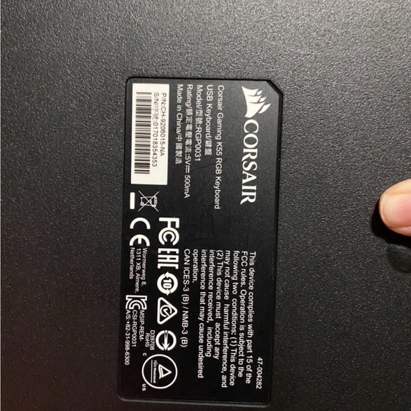 Corsair RGB k55 keyboard - Picture 2 of 2